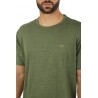 Dark Green Linen SUN68 T-shirt