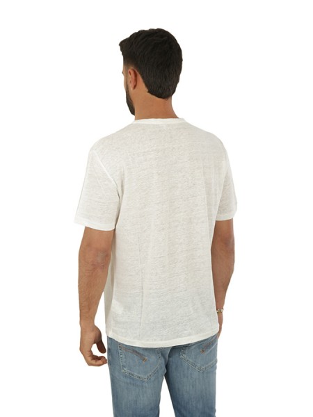 SUN T-shirt in White Linen