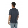 SUN68 T-shirt in Navy Blue Linen