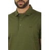 Dark green cotton SUN68 polo shirt