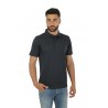 Navy Blue Cotton SUN68 Polo Shirt