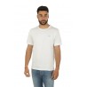 SUN68 Round Solid White T-shirt