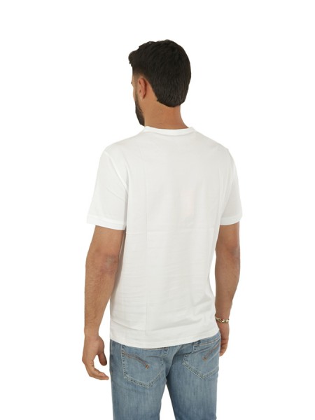 SUN68 Round Solid White T-shirt