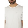 SUN68 Round Solid White T-shirt