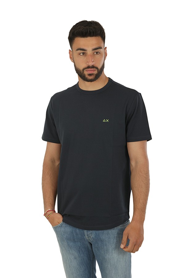 T-shirt SUN68 Solid Blu Navy