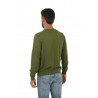 Maglia SUN68 girocollo Round Neck Solid Verde Scuro