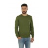 Maglia SUN68 girocollo Round Neck Solid Verde Scuro