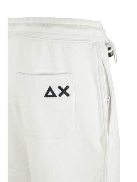 SUN68 fleece Bermuda shorts White