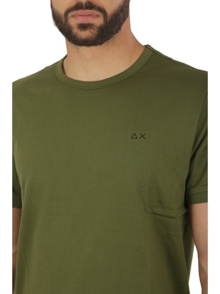 T-shirt SUN68 Round Solid Dark Green