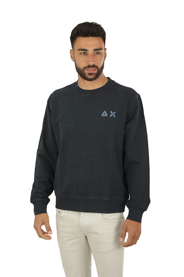 Navy Blue Crewneck SUN68 Sweatshirt