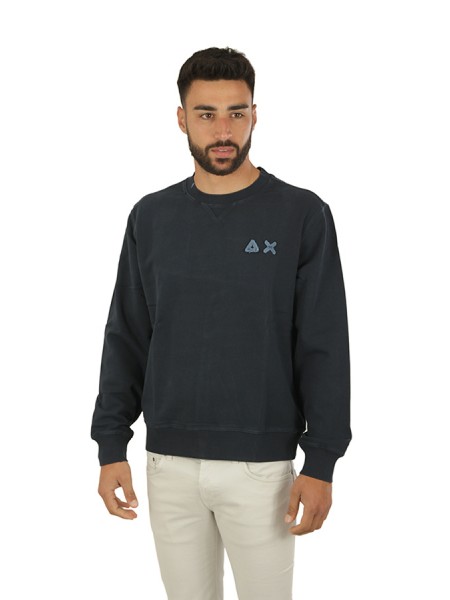 Navy Blue Crewneck SUN68 Sweatshirt