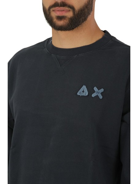 Navy Blue Crewneck SUN68 Sweatshirt