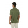 Dark green linen SUN68 polo shirt