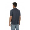 Navy Blue Linen SUN68 Polo Shirt