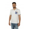 Polo SUN68 Print Pocket Bianco