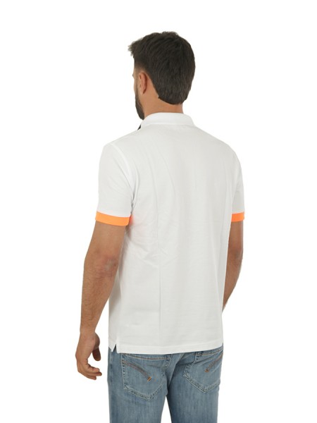 Fluo SUN68 Polo Shirt White Multicolor