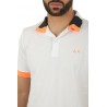 Fluo SUN68 Polo Shirt White Multicolor