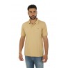 Polo SUN68 Under Collar Print Beige