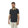 SUN68 Collar Multistripes Polo Blue