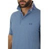 Polo SUN68 Under Collar Print Avion