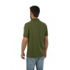 SUN68 Small Stripes on Collar Polo Shirt Dark Green