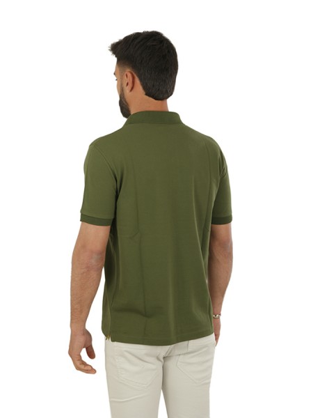 SUN68 Big Logo Polo Dark Green