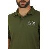 SUN68 Big Logo Polo Dark Green