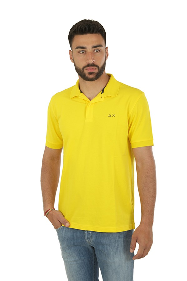 Polo SUN68 Solid Regular Yellow