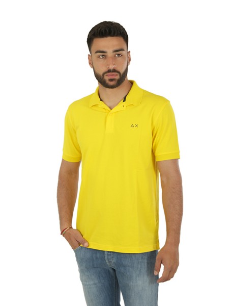 Polo SUN68 Solid Regular Yellow