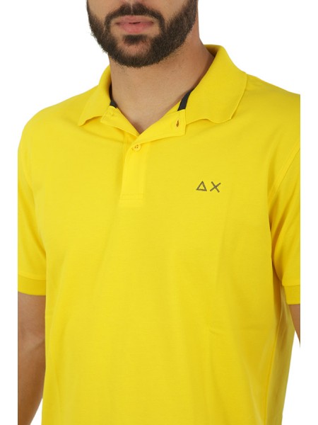 Polo SUN68 Solid Regular Yellow