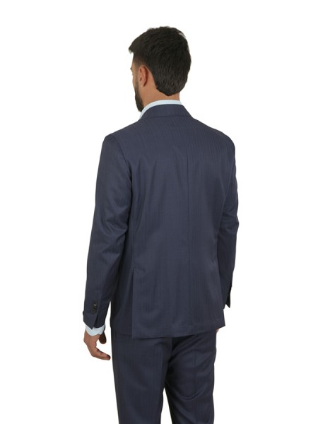 Solaro Blue Pinstripe Suit