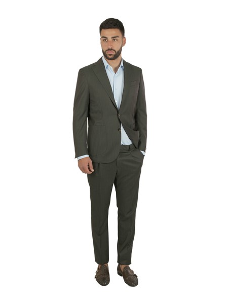 Solaro Pinstripe Suit Verdone