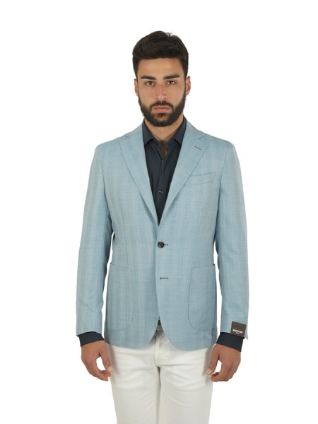 Light Blue Pinstripe SARTITUDE Jacket