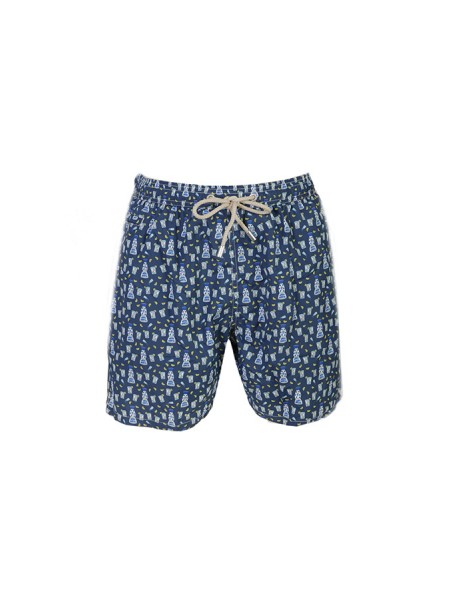 Patterned MC2 Swim Shorts