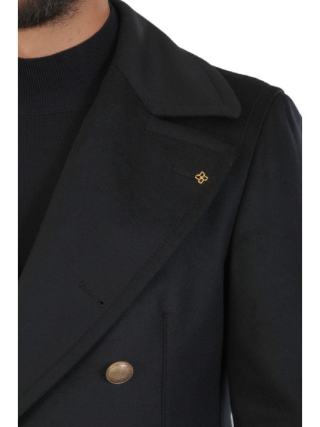 Blue Double-Breasted TAGLIATORE Coat