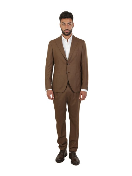 Double-breasted TAGLIATORE Camel Suit