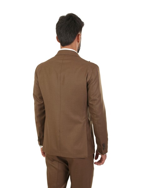 Double-breasted TAGLIATORE Camel Suit