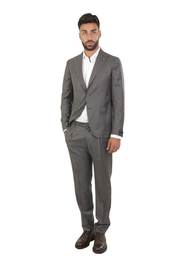 Single-breasted checked TAGLIATORE suit