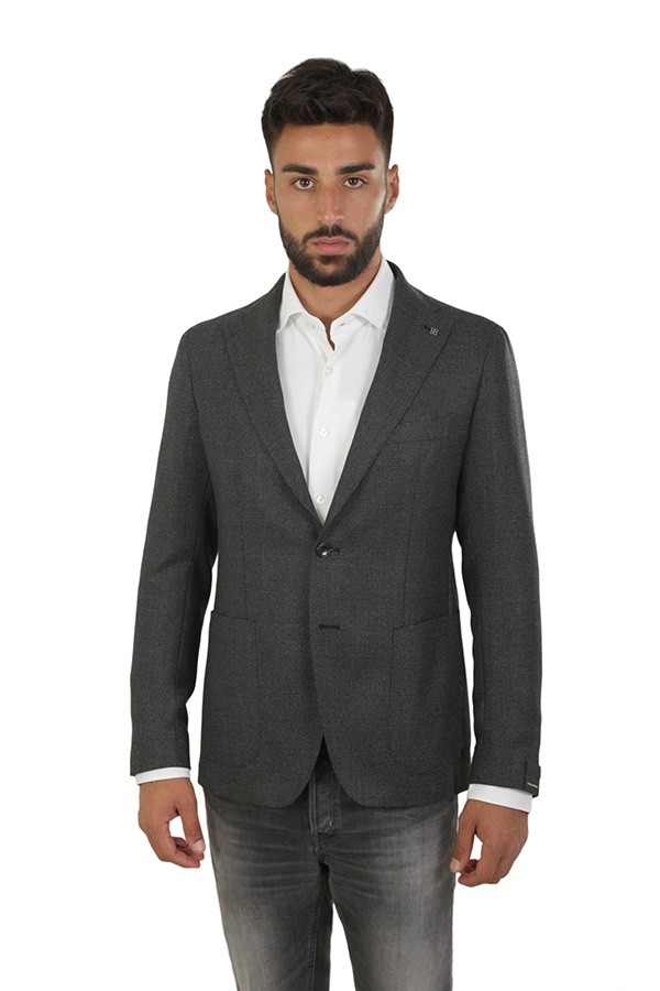 Grey Single-Breasted TAGLIATORE Jacket