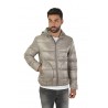 Light grey ultralight nylon HERNO down jacket