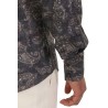 Brunello Cucinelli tela Paisley Anthracite Shirt