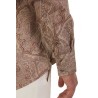 Camicia Brunello Cucinelli in tela Paisley Marrone