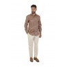 Brunello Cucinelli shirt in brown paisley tela