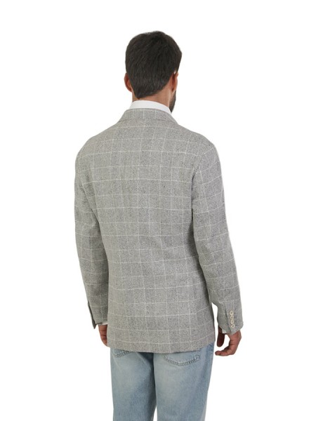 Prince of Wales BRUNELLO CUCINELLI Jacket Pearl Grey