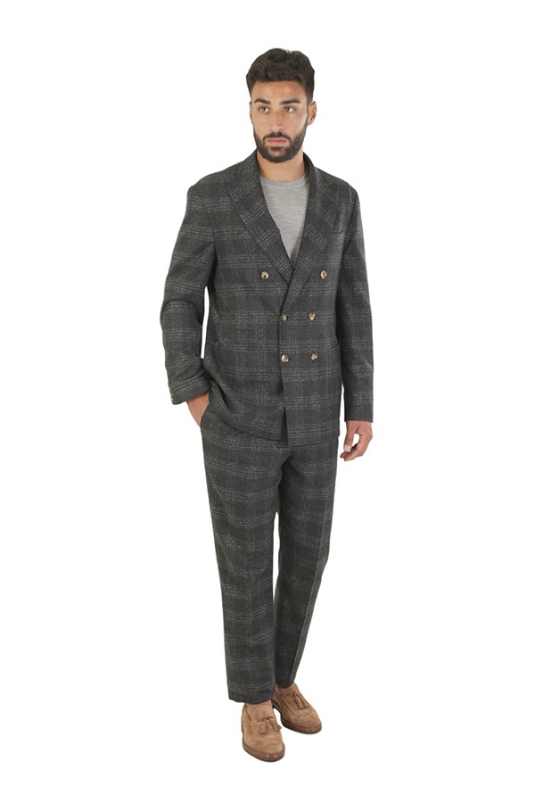 Prince of Wales Anthracite BRUNELLO CUCINELLI Suit