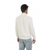 Cardigan Brunello Cucinelli mezza coste inglese Bianco