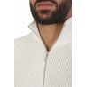 Cardigan BRUNELLO CUCINELLI English Half Rib White