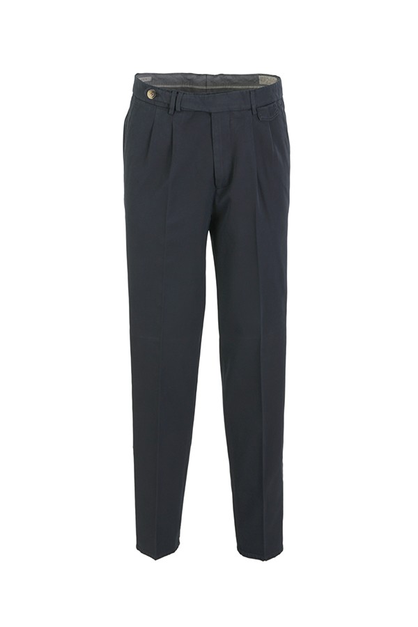 Navy Blue BRUNELLO CUCINELLI Trousers