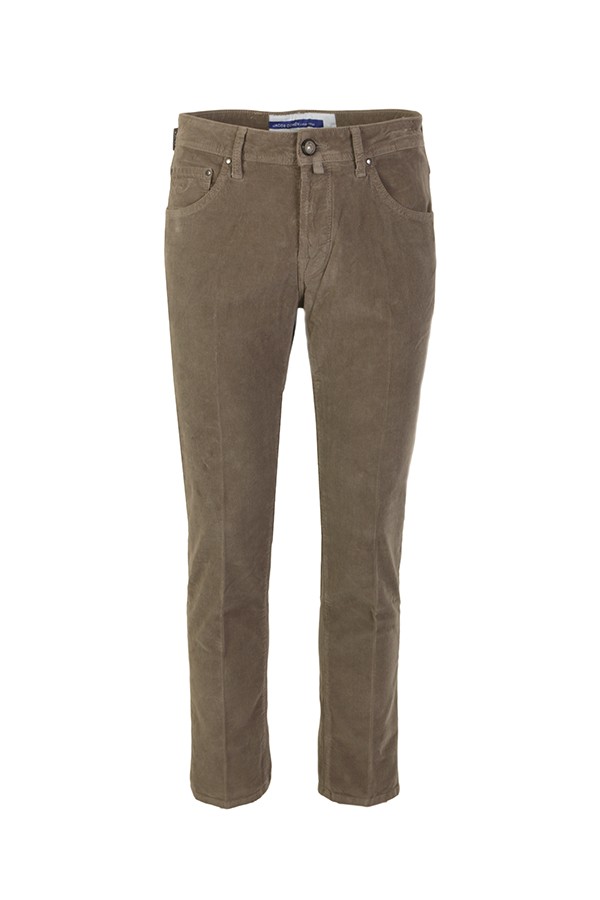 Pantalone Jacob Cohen Scott Beige in Velluto a Coste