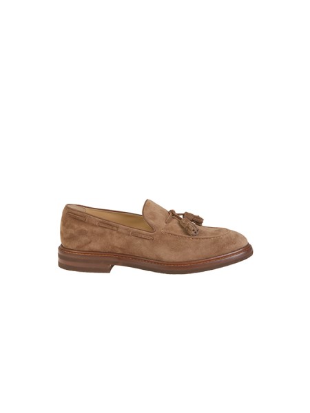 Brunello Cucinelli suede moccasin with tassels